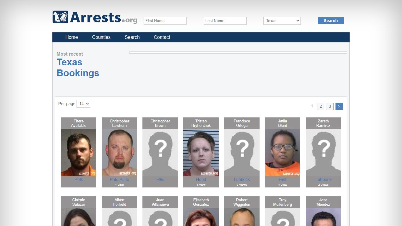 Texas Arrests and Inmate Search
